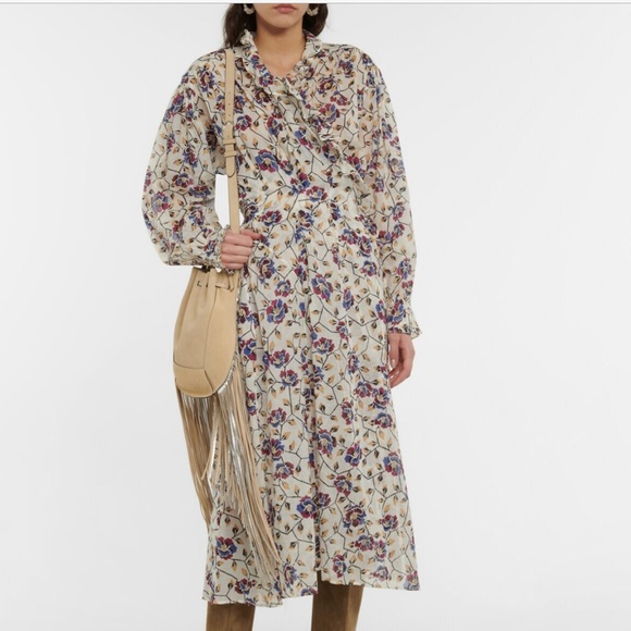 Isabel Marant Dresses & Skirts - Isabel Marant Etoile Maelys Floral Cotton Midi Dress